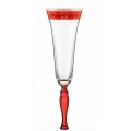 Victoria Love Champagne Glass Red Topped Hearts - 180ml
